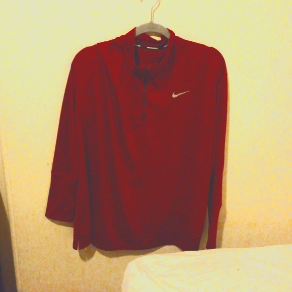 NIKE DryFit 1/3 zip running long sleeve - Picture 1 of 3